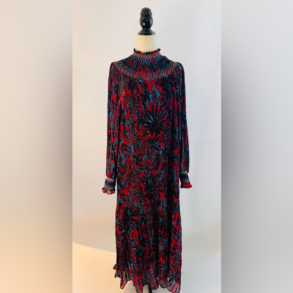 Red blue and black new with tag SFERRA collection- long dress, bought in Mexico